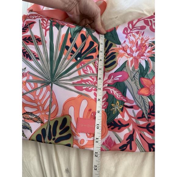 NWT Vera Bradley Rain Forest Canopy Coral Reactive RFID Hipster Tropical Monkey - Picture 11 of 14